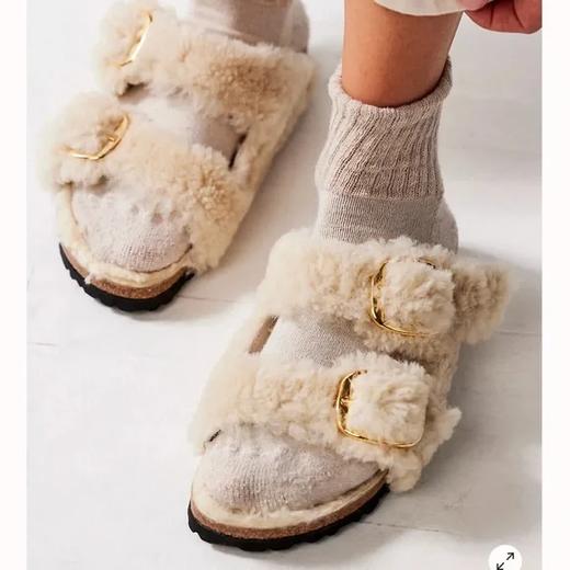 好价持续低价捡漏ing😍Birkenstock毛绒拖鞋 补码啦 商品图3