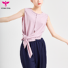 悠妍高级时尚法式不规则瑜伽服上衣外穿背心BX24126可绑带 商品缩略图0