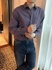 【顺丰包邮】05106【拉夫家同款】复古葡萄紫莱赛尔棉简约百搭男士衬衫 ,丝滑软糯不易皱，穿过的人都会爱上这个触感1015 商品缩略图2