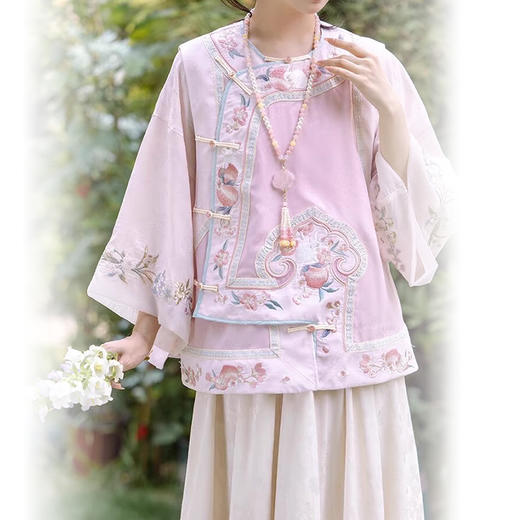 裁缝学苑AS388清汉倒大袖上衣汉服纸样马甲套装女装服装打板 商品图2