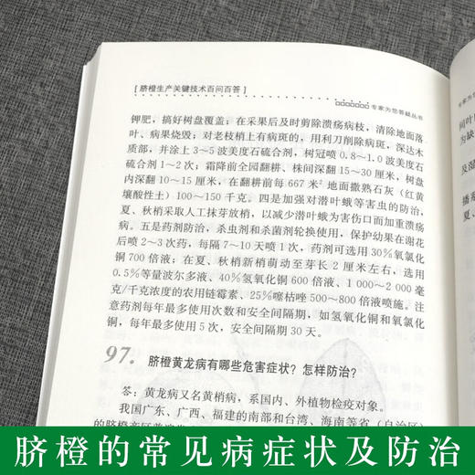 脐橙生产关键技术百问百答【官方正版，可开发票，下单时留开票信息和电子邮箱】 商品图4