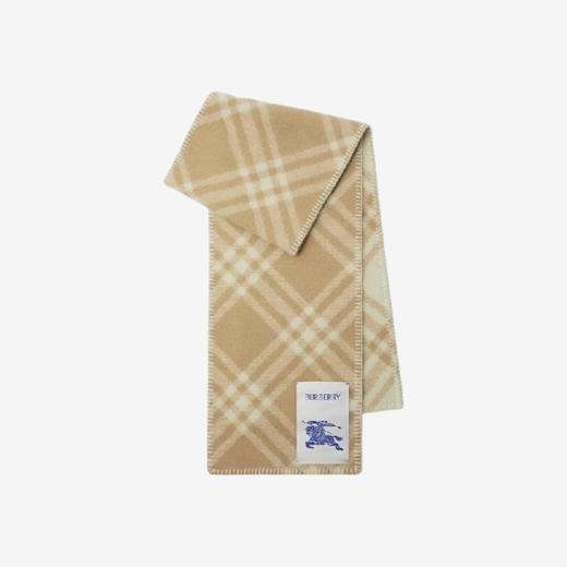 BUR-J 战马格纹羊毛围巾 商品图3