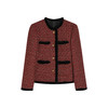 24冬新复古红羊毛小香粗花呢水貂拼接90白鸭绒羽绒服外套！ 商品缩略图4
