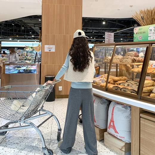 <曾小咸推荐>韩系叠穿羊羔毛马甲外套 商品图4