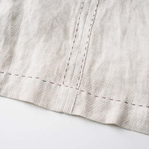 ROMI STUDIO“空山幽谷” 亚麻撞色珠编线围裹式针织开衫421E8008 商品图3