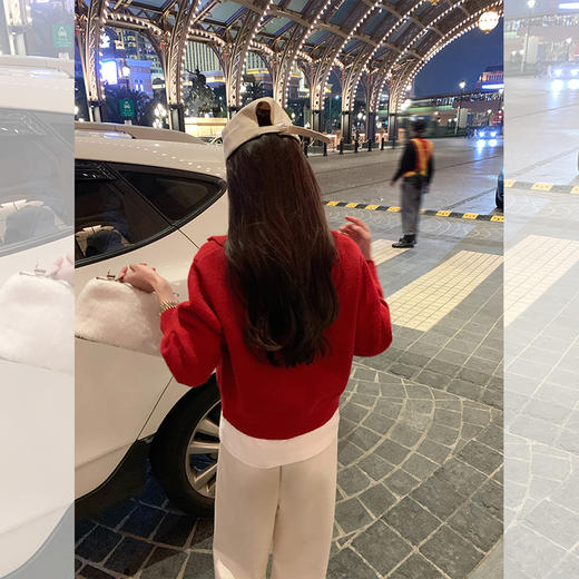 【179元任选2件】最后一波现货！氛围感本命新年蝴蝶结红色毛衣 商品图4