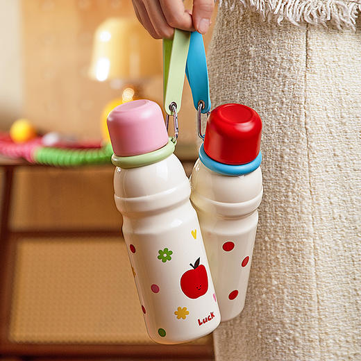 摩登主妇 保温杯女生高颜值便携水杯2024新款圣诞节礼物大容量杯子 商品图4