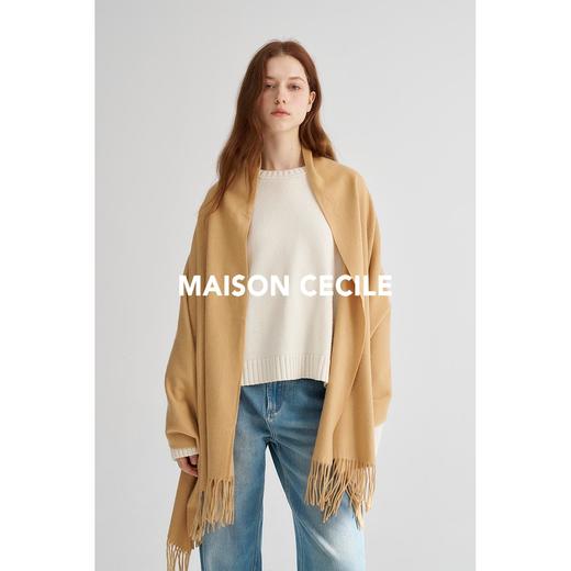 MAISON CECILE围巾/大披肩经典六色纯羊绒软糯温暖亲肤 商品图4