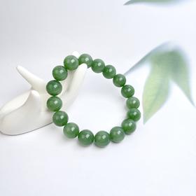 玉美人菲菲/和田玉圆珠单圈11mm手串