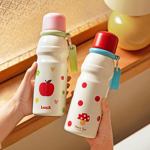 摩登主妇 保温杯女生高颜值便携水杯2024新款圣诞节礼物大容量杯子 商品图5