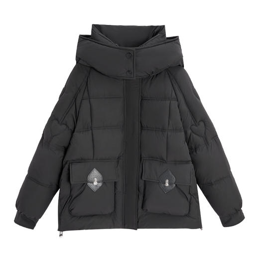 IEF/爱依服2025 冬季 韩系风简约纯色通勤百搭保暖棉衣外套B0090 商品图5