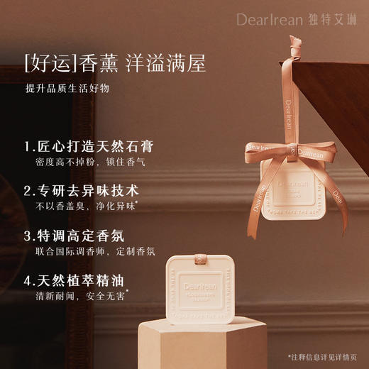 【悬挂式香水】Dr独特艾琳石膏香薰卧室衣柜香薰车载后视镜香挂伴手礼物 商品图1