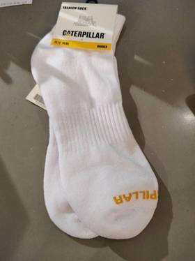 【云粉节】【95折】6楼卡特CAT白色袜子CO1SK100143C10，吊牌价 58，现价55