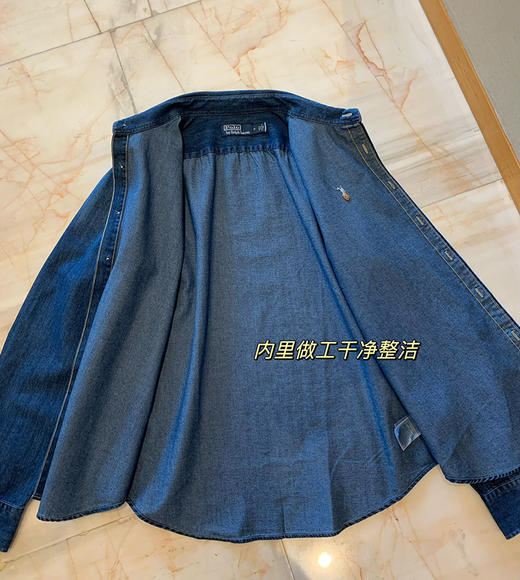 焊身上~の保真！柜1690大洋！美式小马刺绣牛仔衬衫！ 商品图11