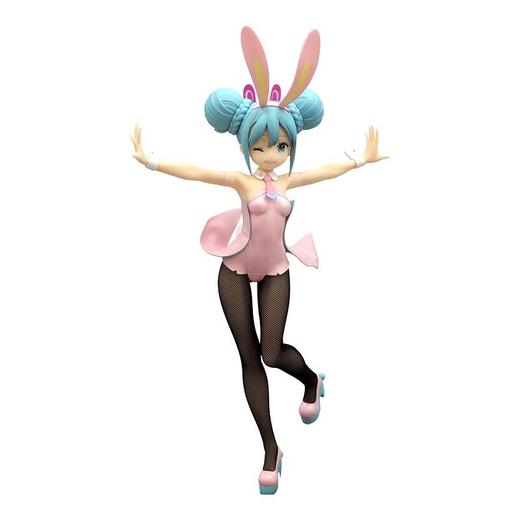 FuRyu 初音未来 BiCute Bunnies 粉色珠光眨眼款 景品手办 商品图0
