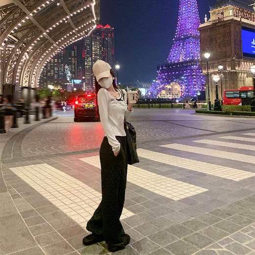 <曾小咸推荐>新品现货秒杀！卖完下架不再补 ！微信粉丝打折价！！蝴蝶结灰色字母短款T恤 日常119.99/件 立减60 秒杀59.99/件！！ 商品图4