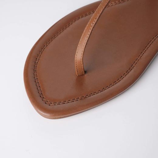 ROMI STUDIO “罗马假日” 牛皮交叉绑带O型环夹趾平底凉鞋427C0005 商品图2