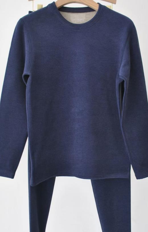 FF竹纤维男士羊毛蚕丝圆领厚款内衣套913 商品图0