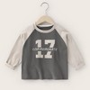 【印花插肩设计，时尚百搭】儿童韩版印花插肩长袖T恤 春秋新款 童装卫衣 男女童圆领打底衫上衣-QQ 商品缩略图4
