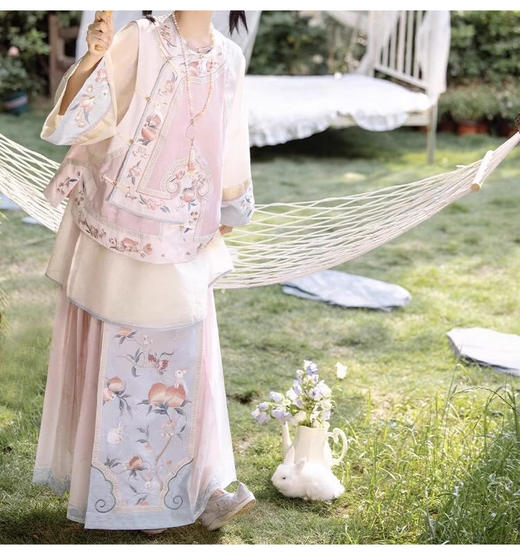 裁缝学苑AS388清汉倒大袖上衣汉服纸样马甲套装女装服装打板 商品图1