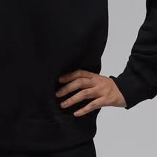 【库存有限 无货将做退款】Nike/耐克Jordan卫衣女24秋新款宽松针织圆领黑色套头衫HJ1354-010 商品图4