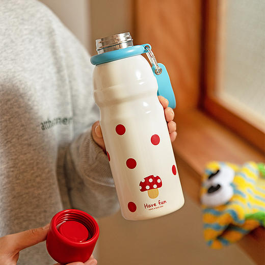 摩登主妇 保温杯女生高颜值便携水杯2024新款圣诞节礼物大容量杯子 商品图2