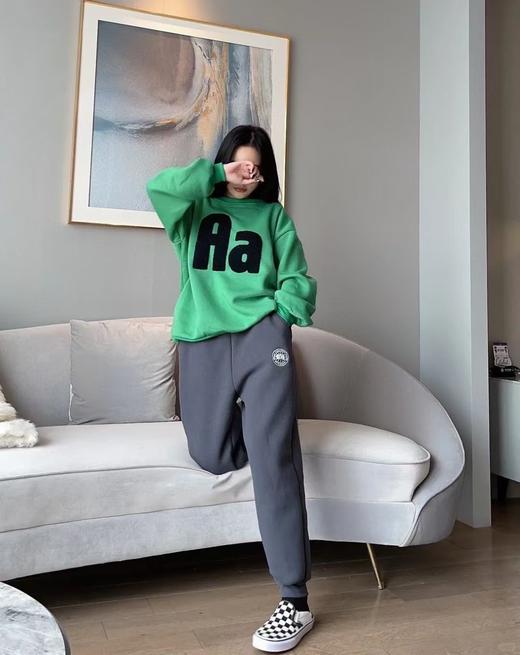 鹅家黑标刺绣奥粒绒束口卫裤男女同款 商品图11