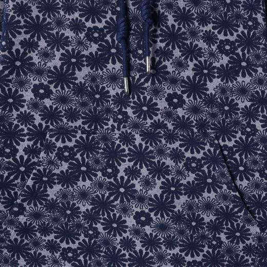 秋冬季新款时尚个性满印花纹连帽卫衣休闲情侣宽松潮流上衣 商品图3