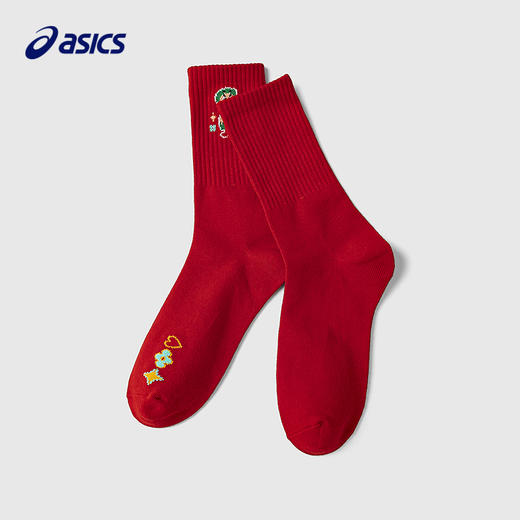 【艺术家联名设计】Asics/亚瑟士儿童新年元素袜子抗菌除臭弹力袜 商品图1