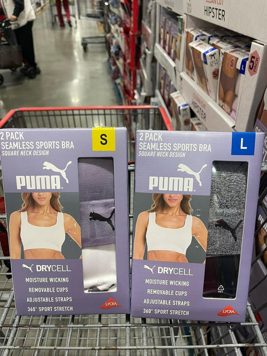 🈶配套内裤！美国🇺🇸特价¥198直邮，Puma女士运动瑜伽🧘专业文胸内衣2件装，这款适合一年四季，美背瑜伽bra防震聚拢健身内衣 商品图0