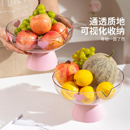 摩登主妇 水果盘客厅茶几家用沥水盘零食摆放盘精致糖果点心 商品图3