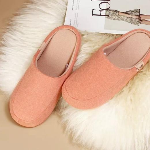 【多样屋专柜】成就暖阳德绒拖冬天拖鞋毛拖/紫色 商品图0