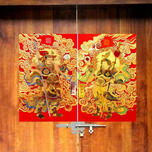 神武威震门神，烫金工艺，门庭焕彩，家宅安宁 商品图2