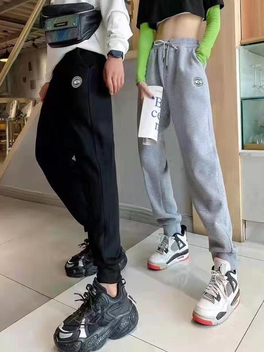 鹅家黑标刺绣奥粒绒束口卫裤男女同款 商品图8