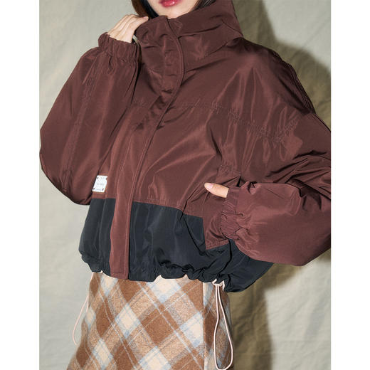 24冬新韩系休闲百搭95白鸭绒立领正反两穿短款羽绒服外套！ 商品图3