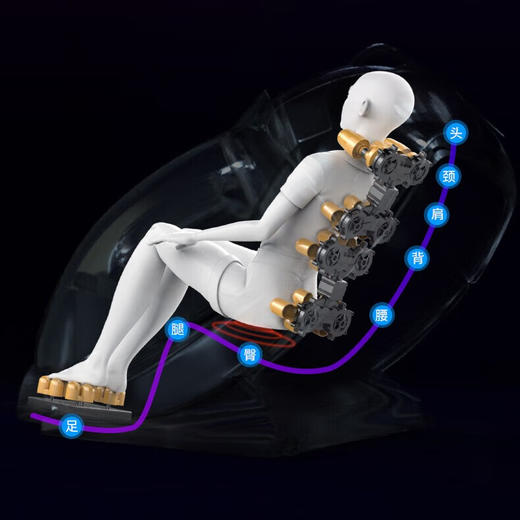 环派（huanpai）按摩椅 多功能太空舱按摩椅家用全自动电动按摩椅子H018 灰粽色 商品图5