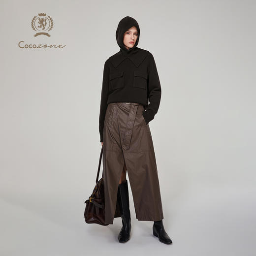 COCO ZONE ”复古老钱“ 100绵羊毛针织衫CC1C2246 商品图4