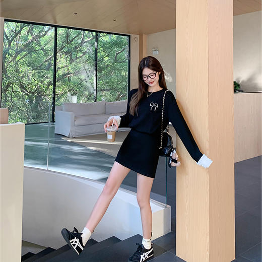 【189元任选2件】最后一波现货！珍珠蝴蝶结连衣裙 商品图2