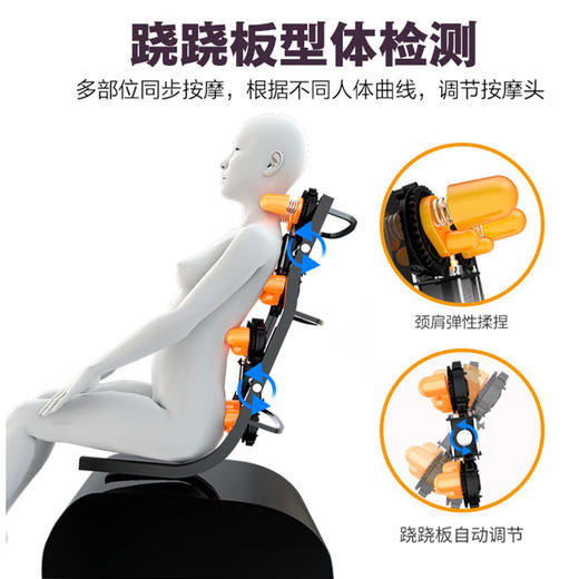 环派按摩椅 多功能智能电动按摩沙发 H019 红色 商品图2