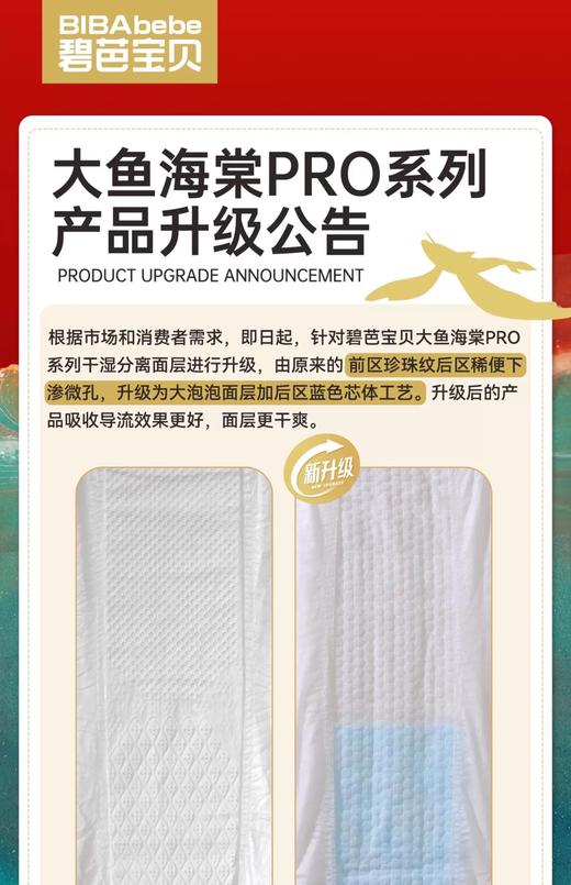 【大鱼全家福套餐】碧芭宝贝大鱼海棠系列纸尿裤拉拉裤4包装+妈妈呵护套餐云霓卫生巾 商品图10