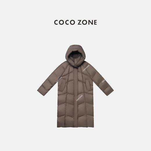 COCO ZONE 90鹅绒冬季休闲立领保暖长款羽绒服CC2D3247 商品图1