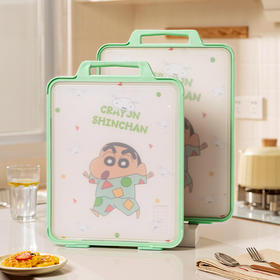 摩登主妇&蜡笔小新 菜板抗菌防霉家用双面案板实木砧板切菜板