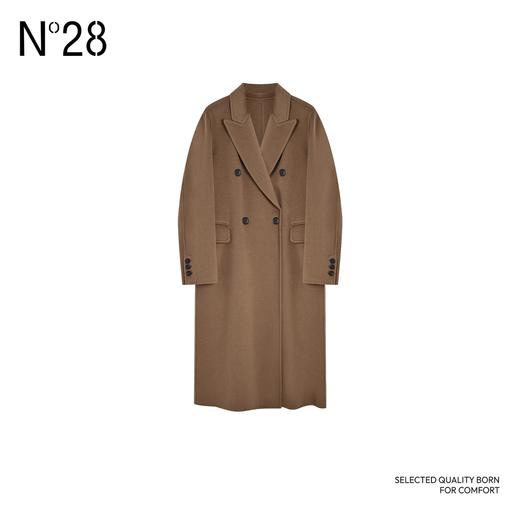 【破价】N°28 高级感毛呢外套女款气质休闲时尚中长款双面呢大衣8A51D696 商品图1