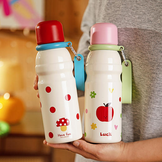 摩登主妇 保温杯女生高颜值便携水杯2024新款圣诞节礼物大容量杯子 商品图0