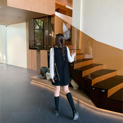 【179元任选2件】现货！高级感小香风黑色显瘦背心裙 商品图4