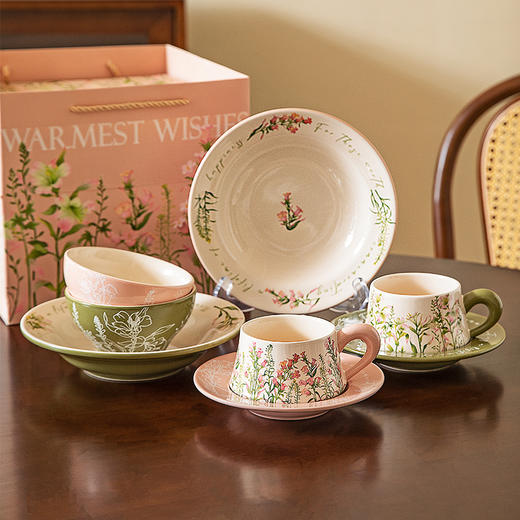 摩登主妇一人食碗碟餐具套装礼盒乔迁新居新婚生日礼物高级感盘子 商品图0