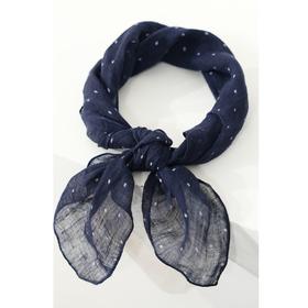 西子/【格调】法式复古波点百搭亚麻小方巾丝巾围巾/SJMLS001