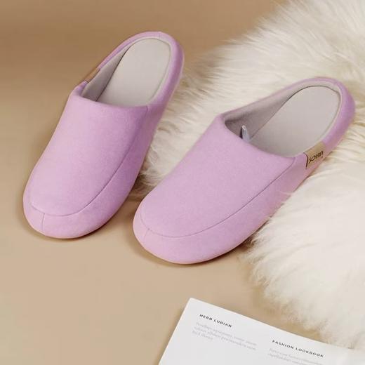 【多样屋专柜】成就暖阳德绒拖冬天拖鞋毛拖/紫色 商品图3