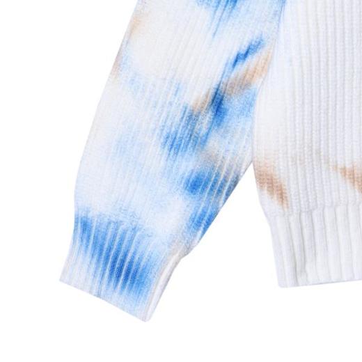 MY145秋冬季新款法式扎染毛衣开衫高级感时尚洋气气质针织外套 商品图3