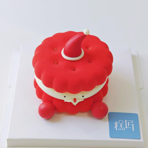 圣诞老人Emoji圆形蛋糕 商品图8